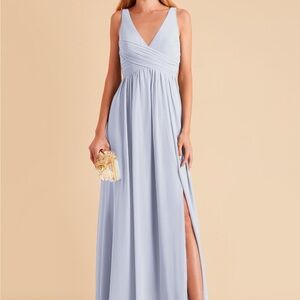 Birdy Grey Laurie Dress Chiffon Ice Blue Maxi Dress